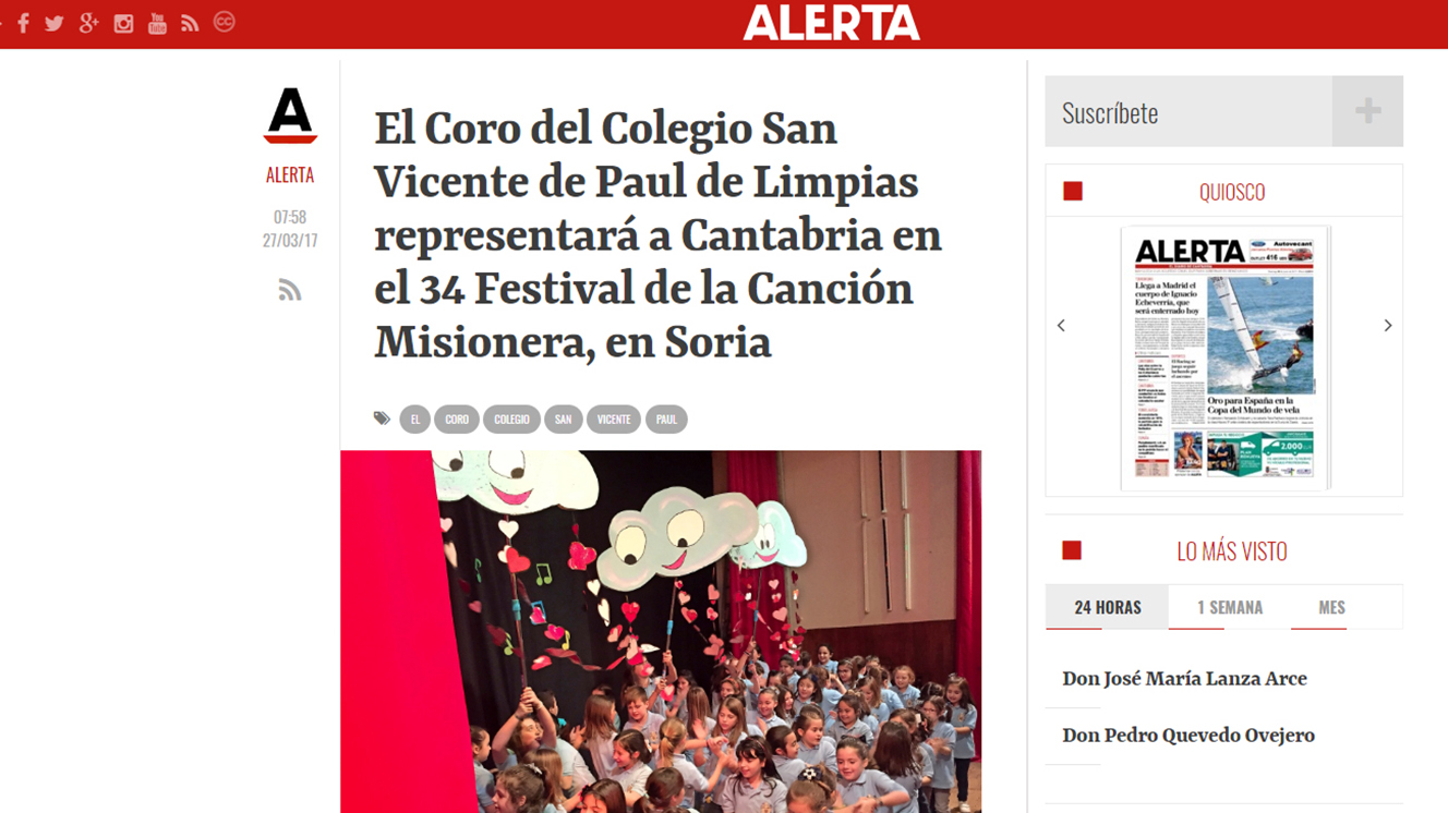 Actuación de nuestro Coro en la 34ª edición del Festival de la Canción Misionera