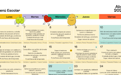Menú para el tercer trimestre del curso 2025-2026